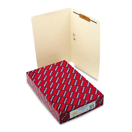 Made-To-Stick Heavyweight Folders 1 Fastener Staight End Tab 11 Point Legal Manila, 50PK MA884399